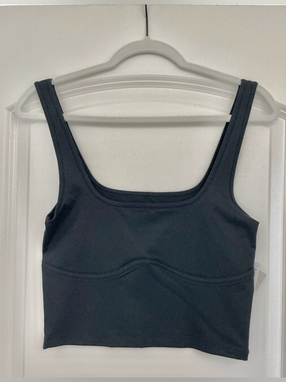NWT Abercrombie & Fitch Black Cropped Under Corset Wire Tank